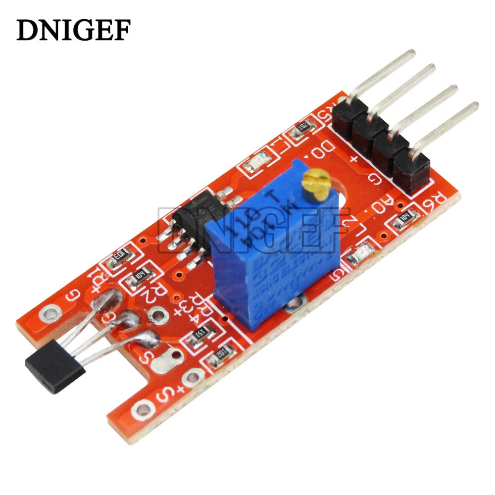 KY-024 Speed Sensor Module Smart Electronics 4pin KY-024 Linear Magnetic Hall Switches Speed Counting Sensor for Arduino Diy Kit