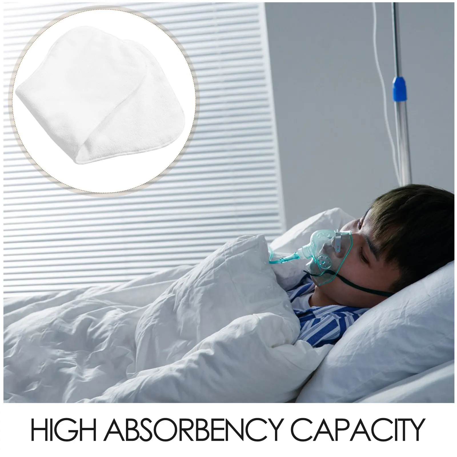 Reusable Washable Adult Diaper Pads Four Layer Soft Breathable Superfine Fiber High Absorbency Waterproof Sticky Strap Bed Chair