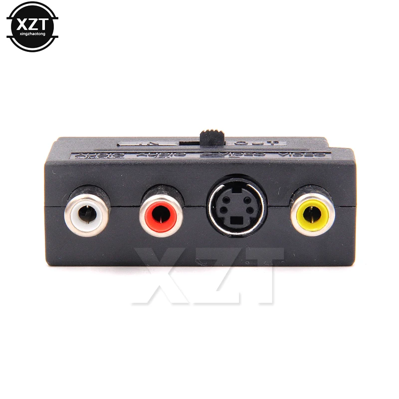 Rgb scart إلى 3 rca s-محول فيديو ، 21 دبوس ، مركب ، svhs ، av ، تلفزيون ، صوت ، للفيديو ، دي في دي ، مسجل ، تلفزيون ، جهاز عرض