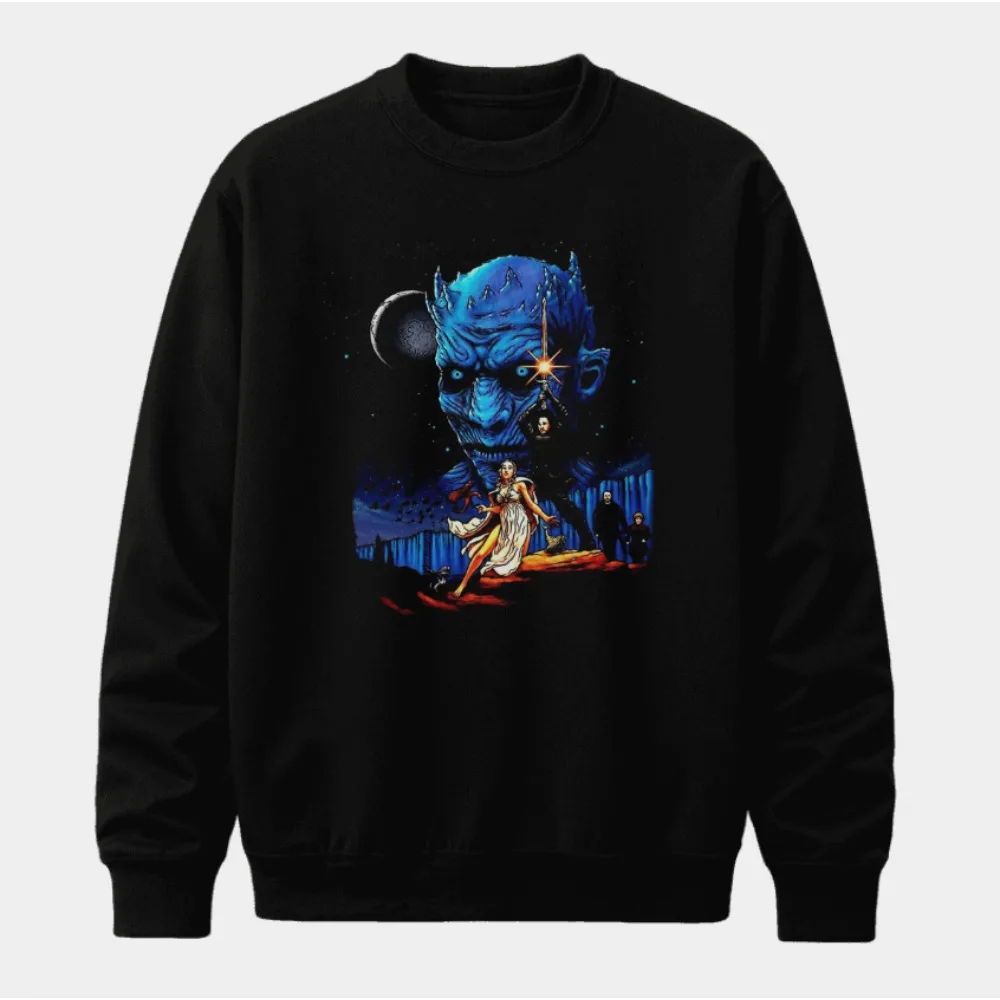 

Спортивная одежда с круглым вырезом и принтом «Американские звездные войны» для мужчин и женщин. Свободная и удобная хлопковая спортивная одежда для осенних видов спорта.