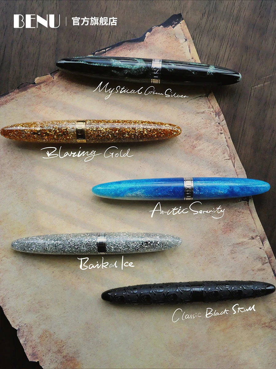 

Russian BENU Fountain Pen Minima Torpedo Series Pocket Pen Nib Pen Women's Signature Gift