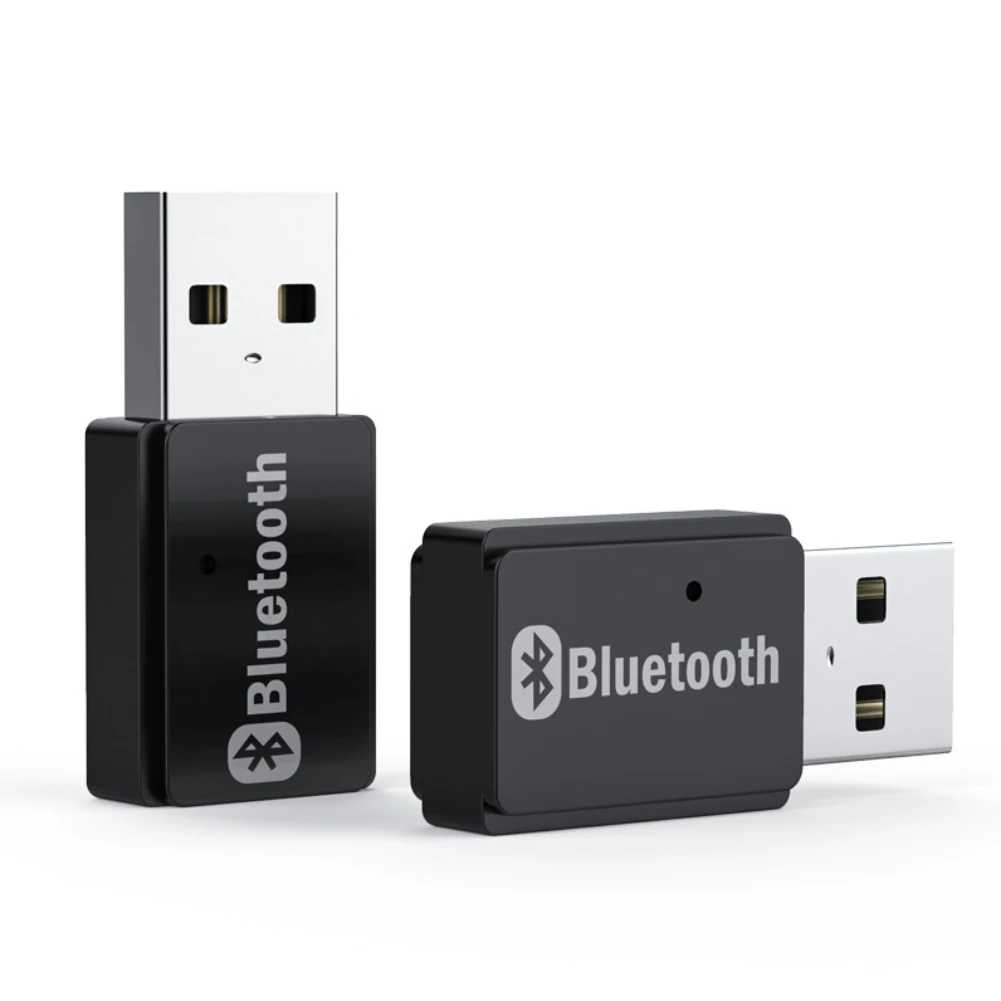 2 in 1 USB Bluetooth Receiver Transmitter Car Bluetooth 5.0 Audio Adapter TV Computer Wireless Bluetooth Converter Plug and Play