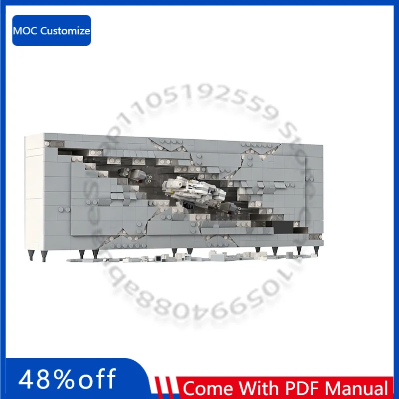 821-teiliges Personalisiertes Weltraum-Spielzeug Micro Diorama: Narrow Rift Konzept Teil I MOC Anpassbares Modulares Bausatz-DIY-Spielzeug Weihnachtsgeschenk