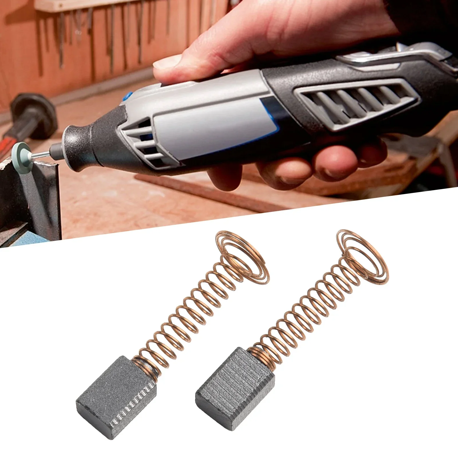 Set Of 2 Carbon Brushes For D4000 Rotary Tool 4.8x6..6mm Motor Repair Part For Power Tool Accessory Maintenance
