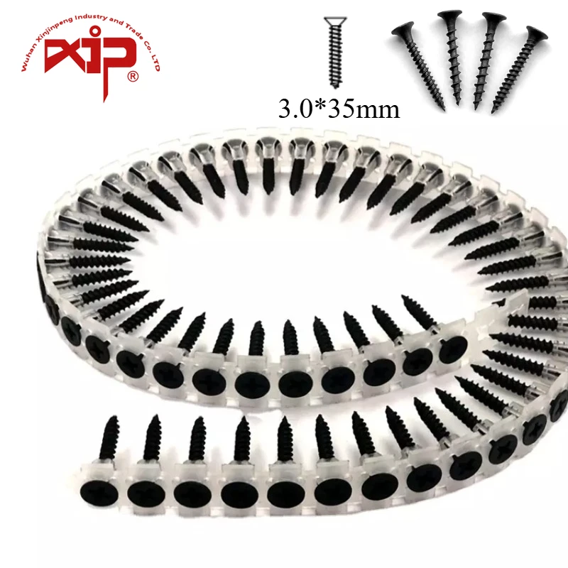 

Screws Strip Tacks Carbon Steel Black Galvanized Zinc Phosphate Self Tapping Plastic Strip Drywall Concrete Screws for Drywall