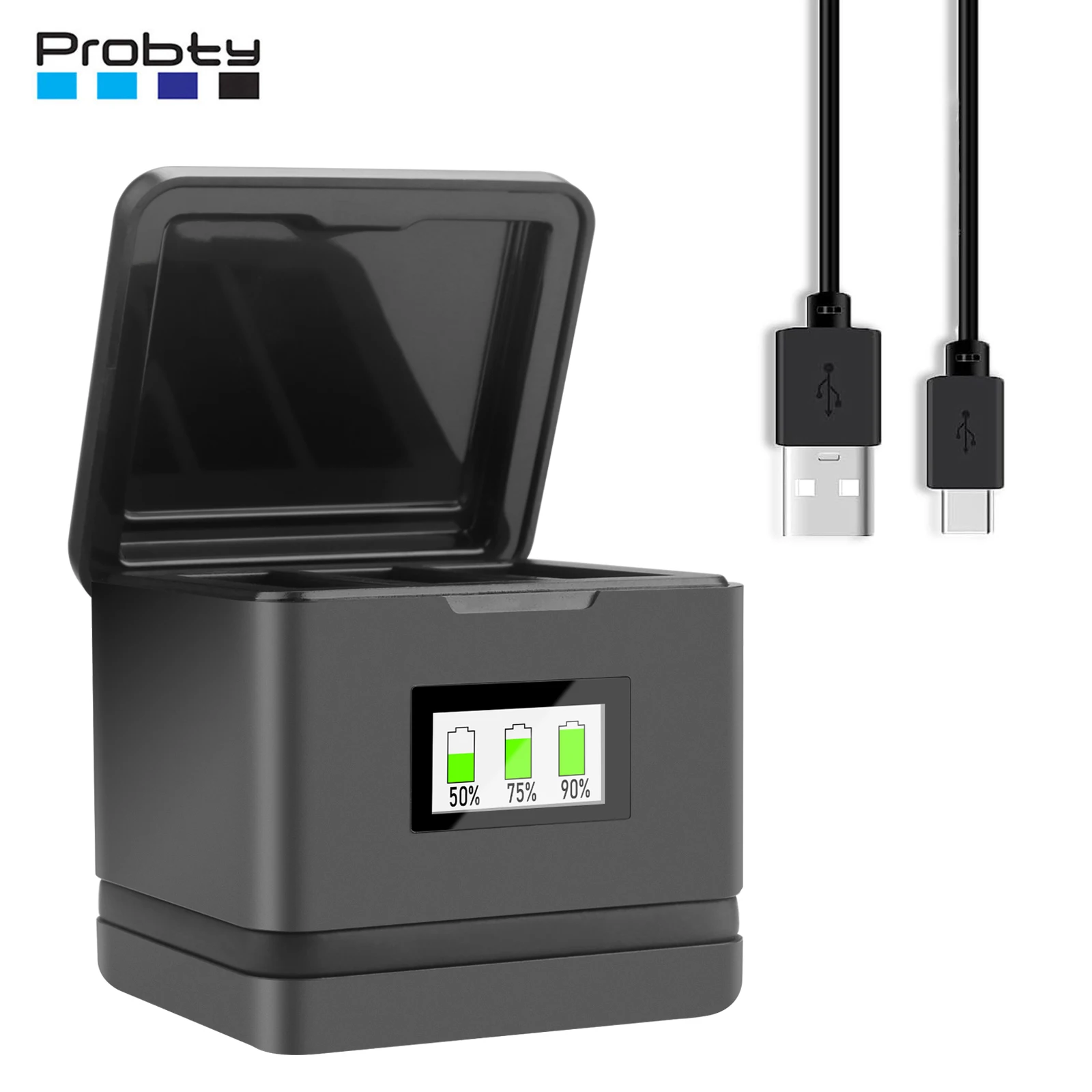 

Probty для Insta360 Ace Pro 2, зарядное устройство, чехол для быстрой зарядки, портативный зарядный концентратор для Insta360 Ace Pro 2, аксессуары для электропитания