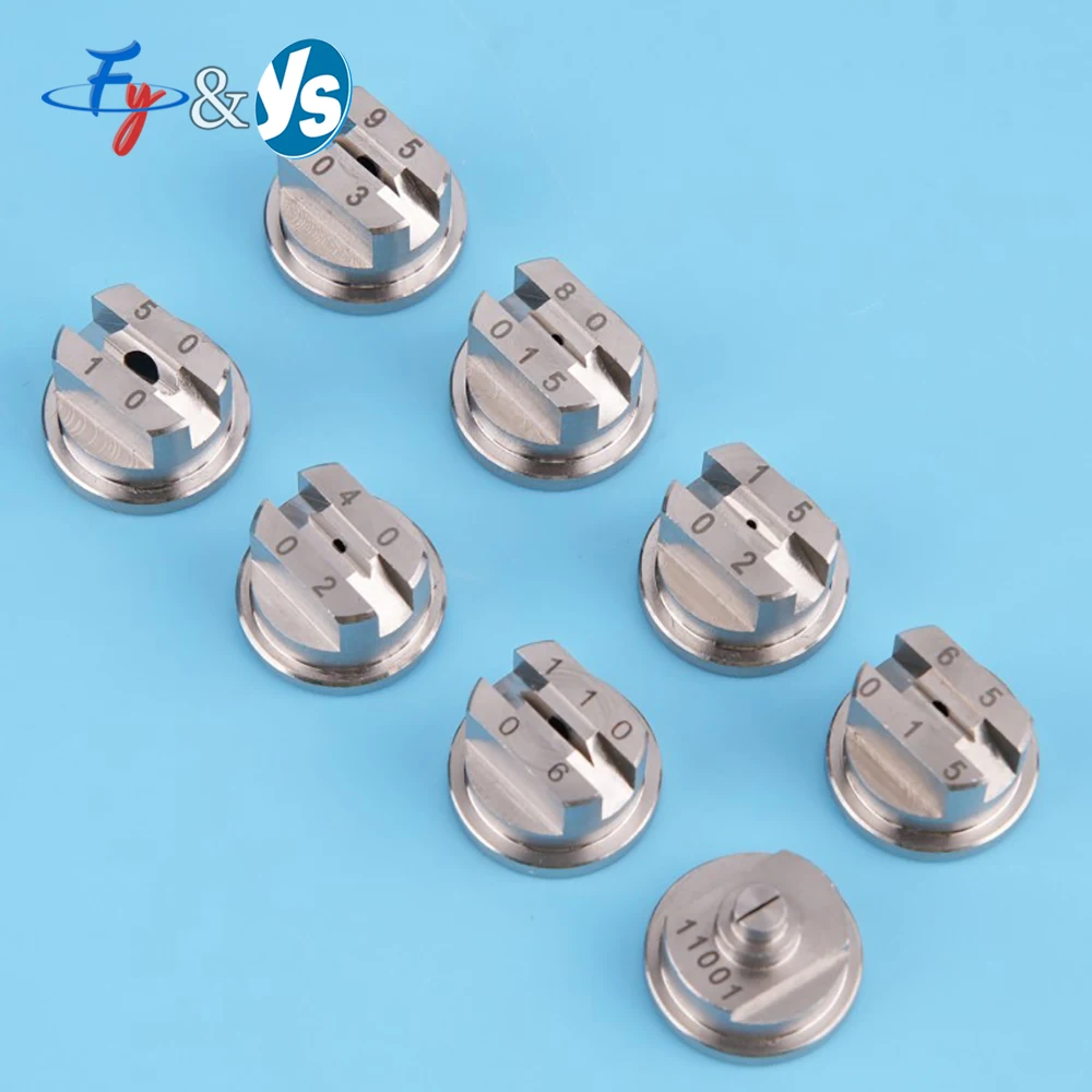 Stainless Steel Flat Fan Spray Nozzle TP Head For Cleaning, Dust Removal, 15/25/40/50/65/80/95/110 Degrees