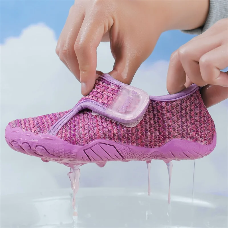 

Детская обувь для воды, детская сухая пляжная обувь для босиком, дренажные сандалии для плавания для мальчиков и девочек, дайвинг, катание на лодках, серфинг, спортивные кроссовки для прогулок