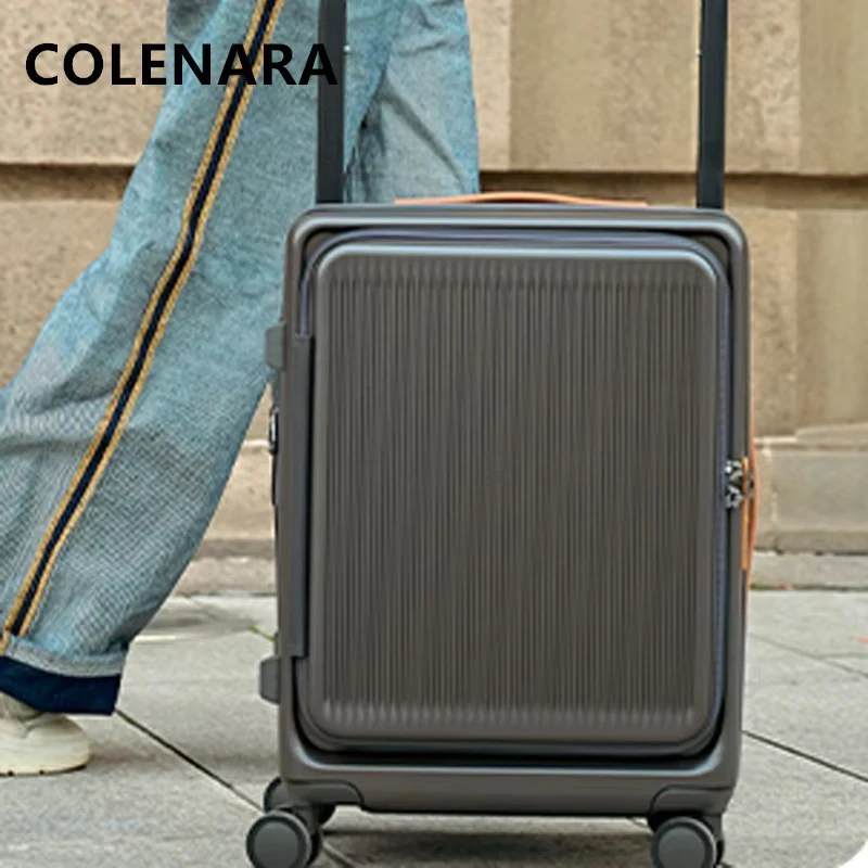 COLENARA Suitcase High Quality Boarding Box ABS+PC Large Capacity Trolley Case 20