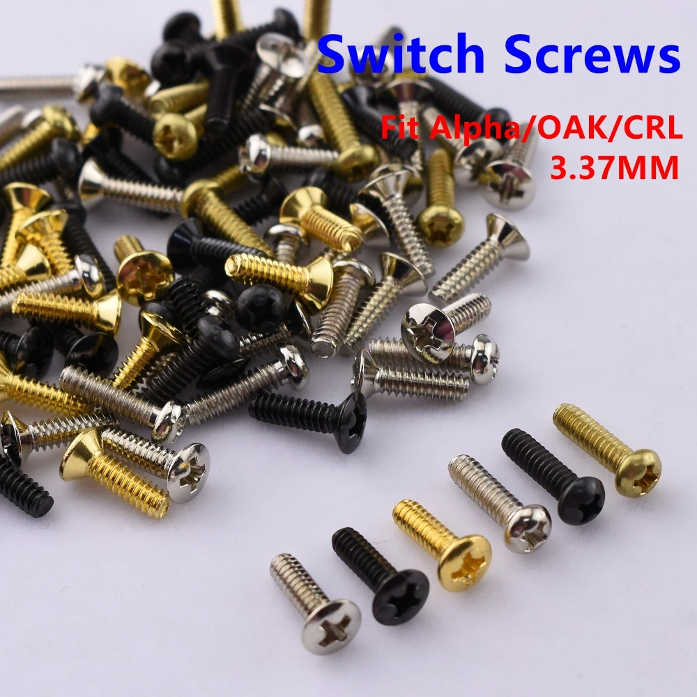 1 pair 3.37 MM Electric Guitar Switch Screws fit Alpha/OAK/CRL