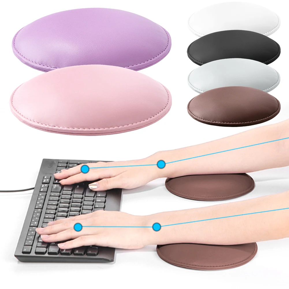 

Nail Tech Elbow Rest Round Soft Elbow Rest Non Slip Microfiber Leather Elbow Pad Elbow Hand Rest for Manicurist