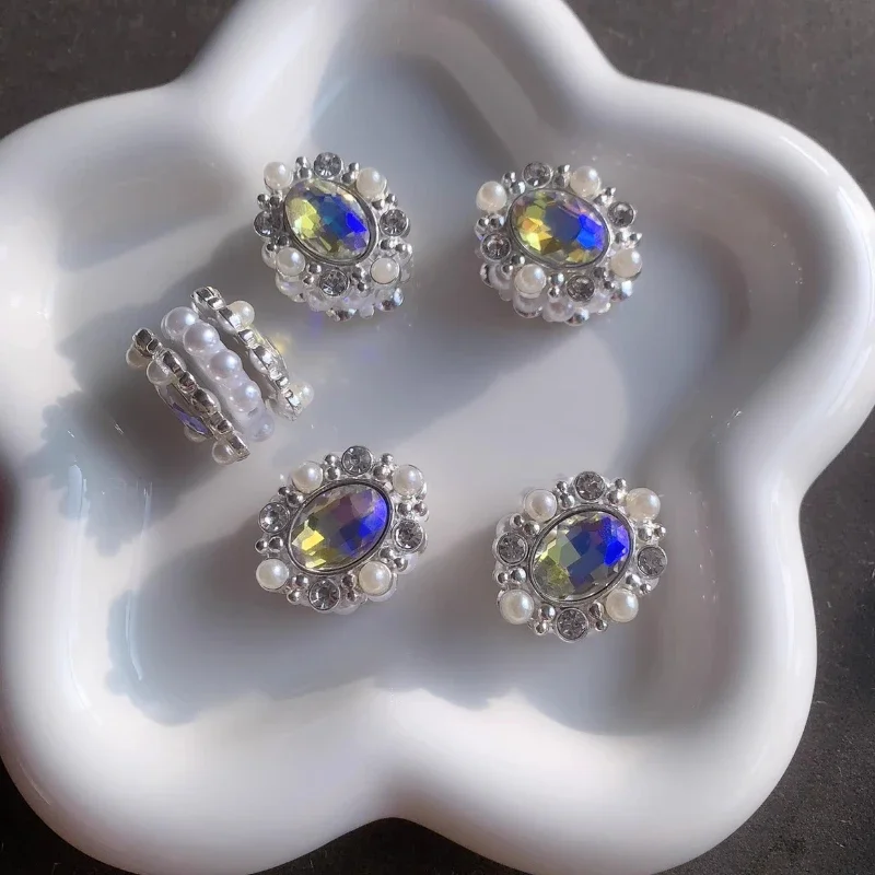 Wholse Fancy Beads Hand MadeDIY Bead Alloy Rhinestone Diamond Ball Nepal Western Regions Princess Pearl Bead Custom