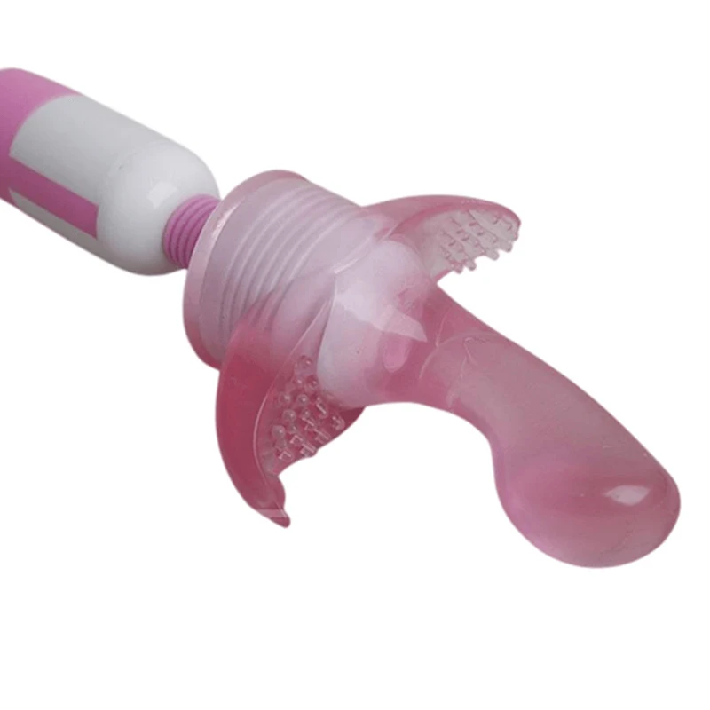 AV 진동기 헤드 기어 딜도 G-Spot Vagina Stimulator 여성 자위대 마술 지팡이 헤드 커버 여성용 섹스 토이 에로틱 제품