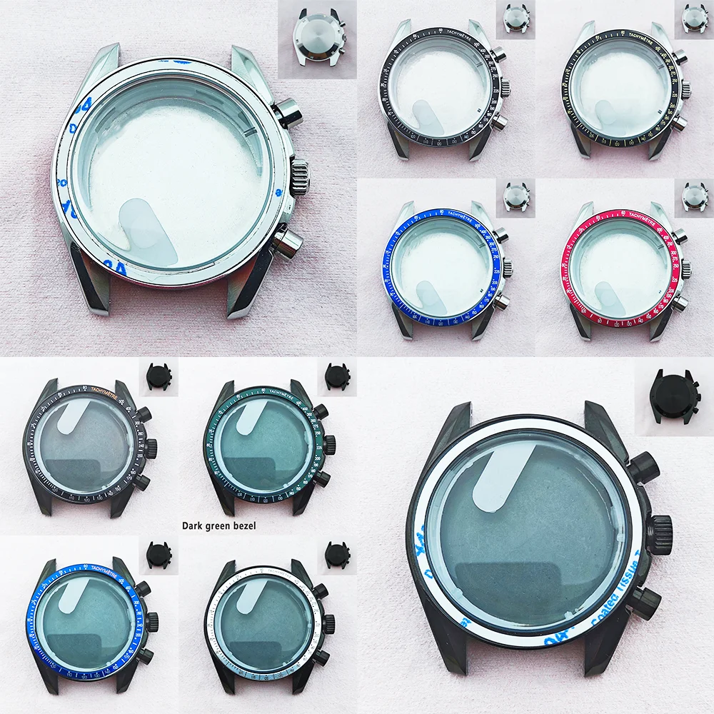 

VK63 Case 39.7mm Watch Stainless Steel Moon Back Cover Case For 32.5mm Dial VK63 Chronograph Case Bezel For VK63 Movement