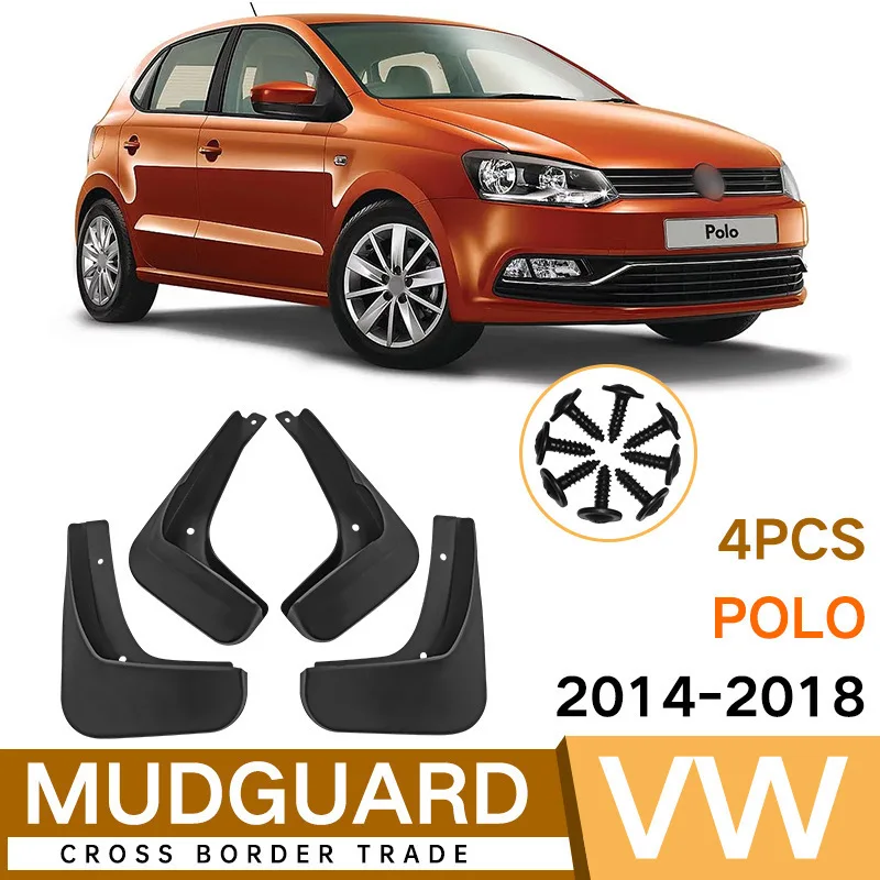 For Volkswagen POLO 2014-2018 fender tile auto parts car accessories mud flaps runner accessories fender flares
