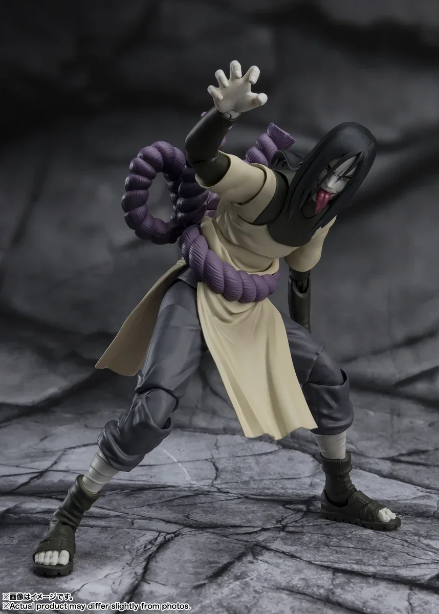 In Stock Bandai Naruto Orochimaru S.H.Figuarts A Seeker of Eternal Truth Shippuden Action Figures Gifts Collectible Model Toys