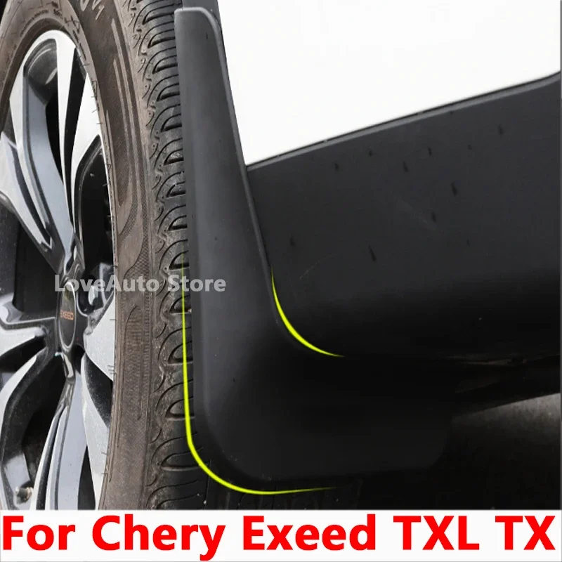 

For Chery Exeed TXL TX 2018-2022 Car Front Rear Mudflaps Fender Flares Mud Flaps Painted Mudguards Splash Guards Accessories