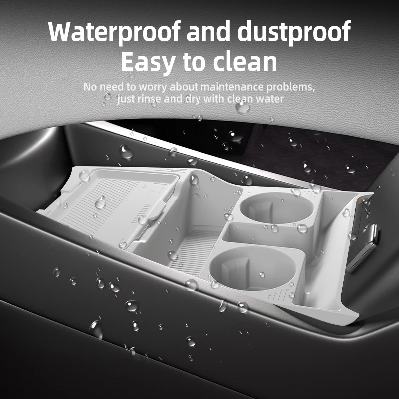 2025 BYD 시리온 8 시리온8 실리콘 센터 콘솔 하단 수납함 탕 L 중앙 제어 오거나이저 매트 자동차 내부