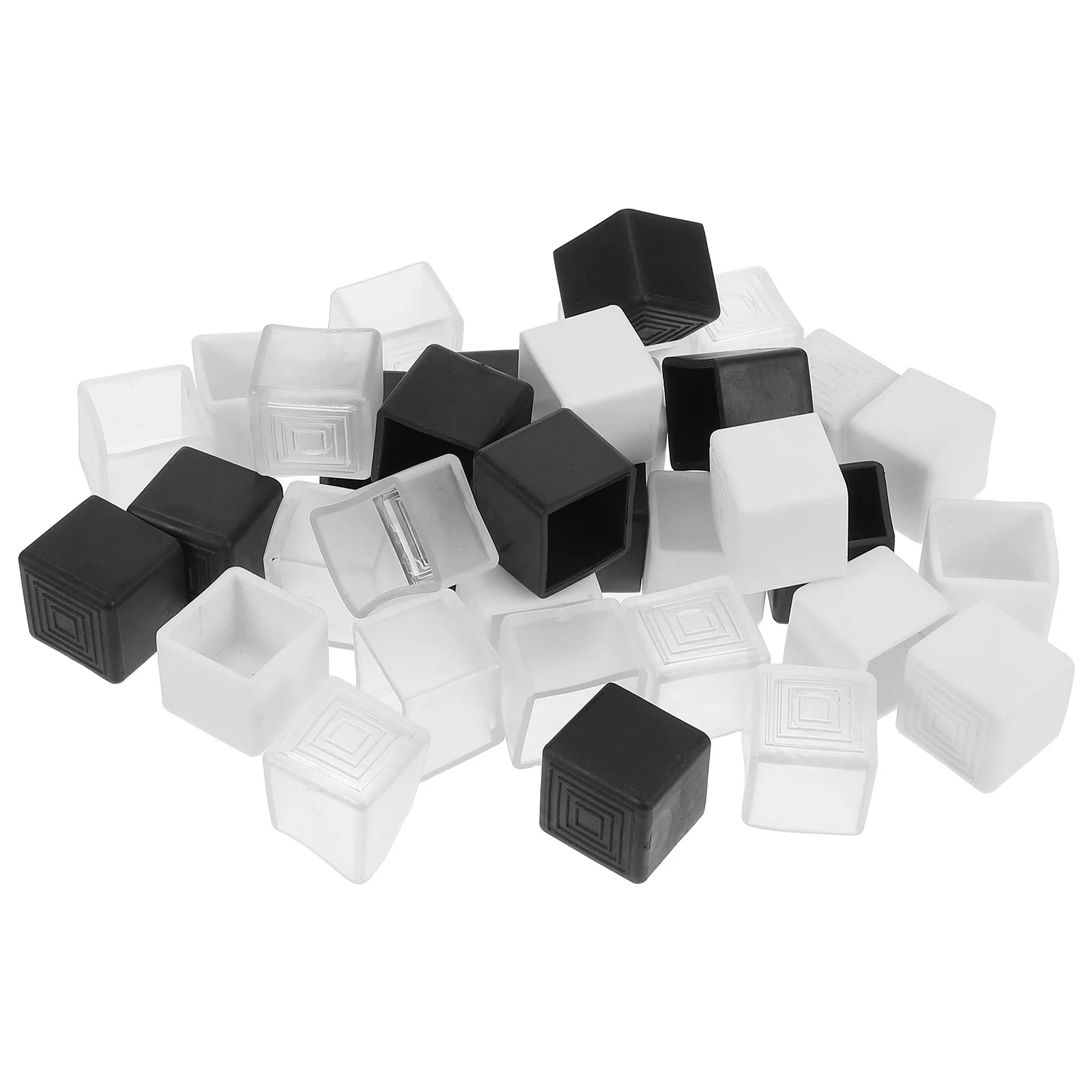 

36Pcs Chair Leg Floor Protectors Square Furniture Feet Caps Anti Scratch Pads Covers for Hardwood Floors Table Protectors