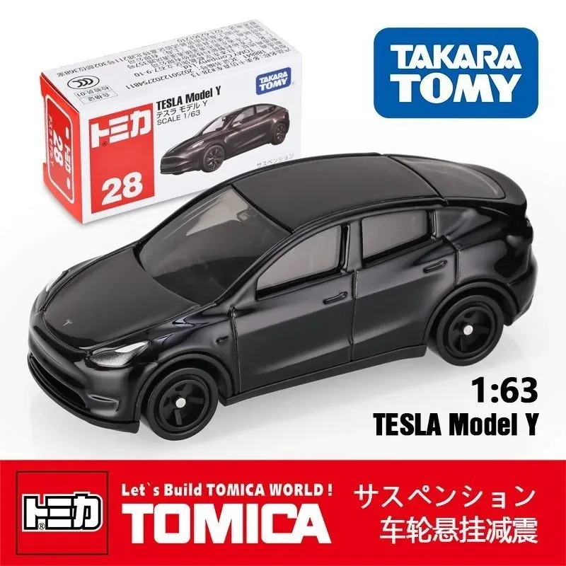 

Модель автомобиля TAKARA TOMY из сплава 28, модель Tesla Y, литая под давлением игрушечный автомобиль, имитация мини-автомобиля, подарите детей, изысканные подарки