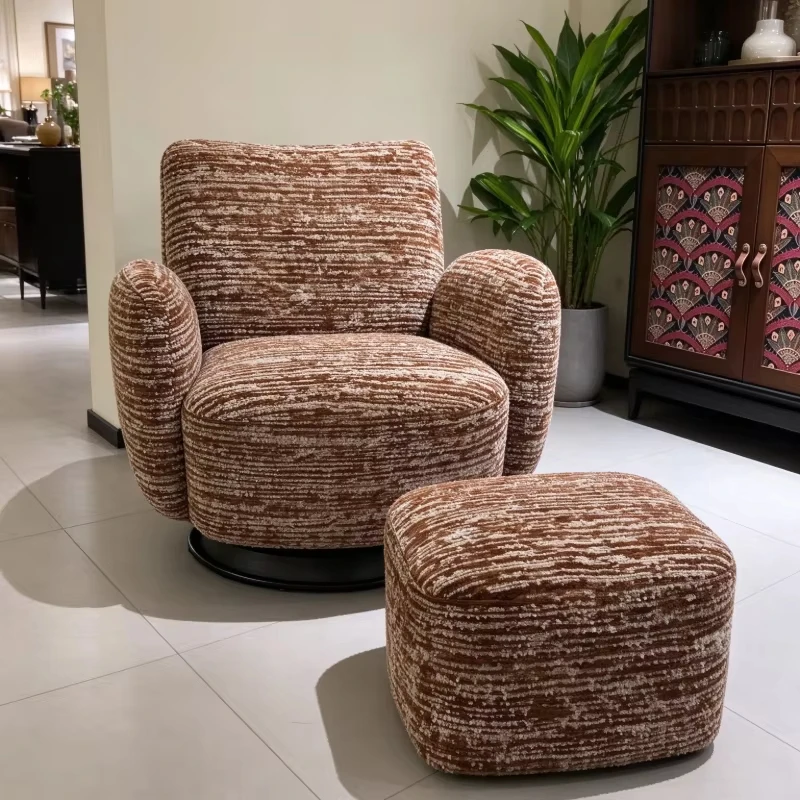 Modern style lounge chair velvet upholstered sponge filled bedroom living room
