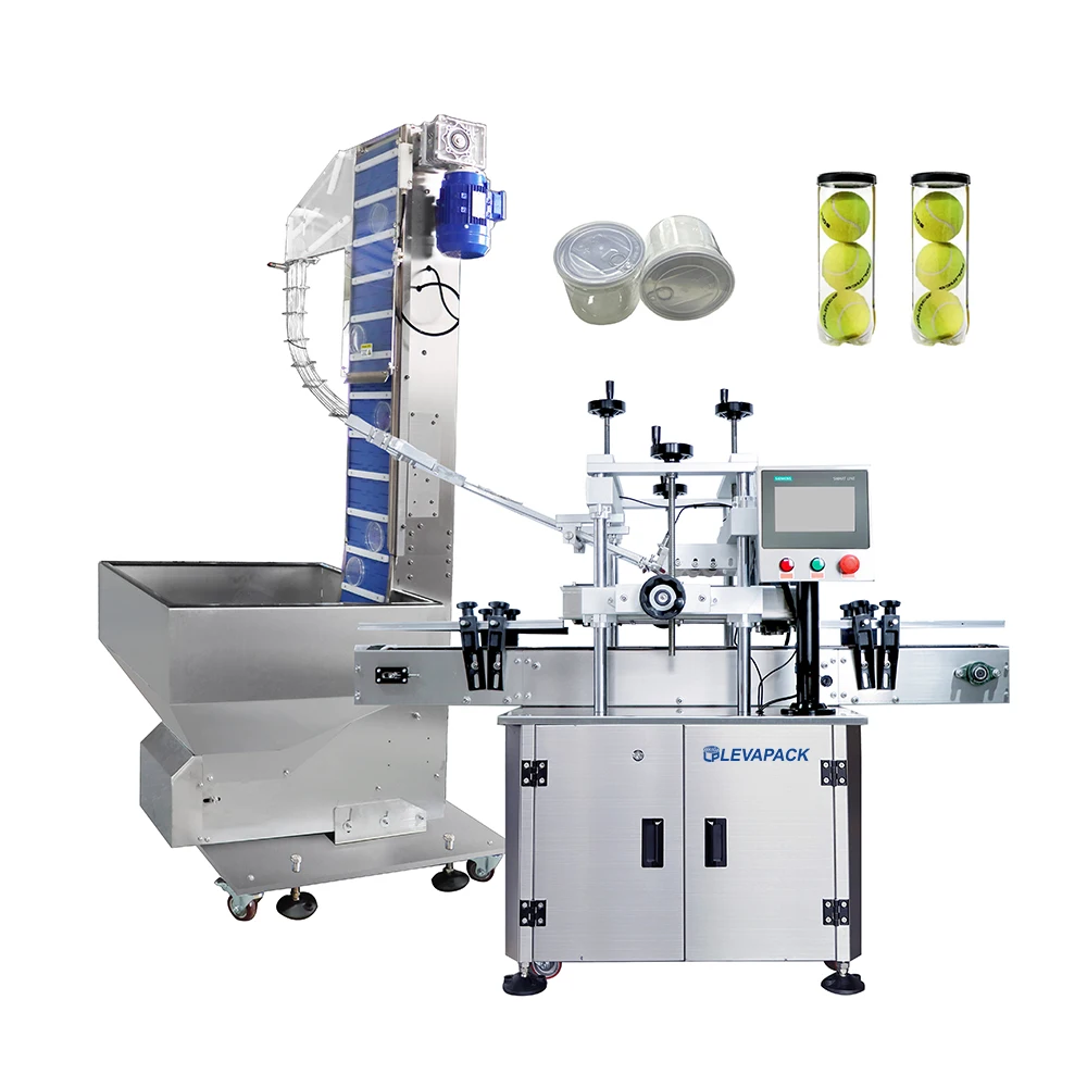 Direct Selling Tennis Ball Cap Bottles Machine Plastic Cans Bottle Capper Automatic Linear Capping Machine