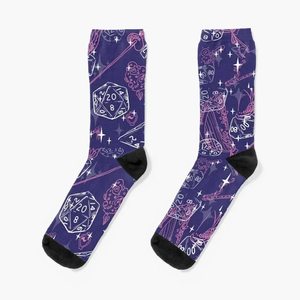 

Pretty D&D Gear for Babes Everywhere-Bard Socks christmas stocking winter gifts christmass gift luxury Socks Men's Women's