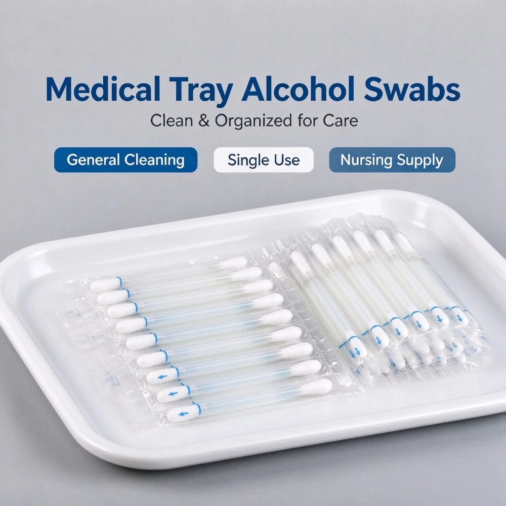 Individually wrapped disposable alcohol swabs, 20pcs/100pcs for skin cleaning, convenient to carry for business trips and campin