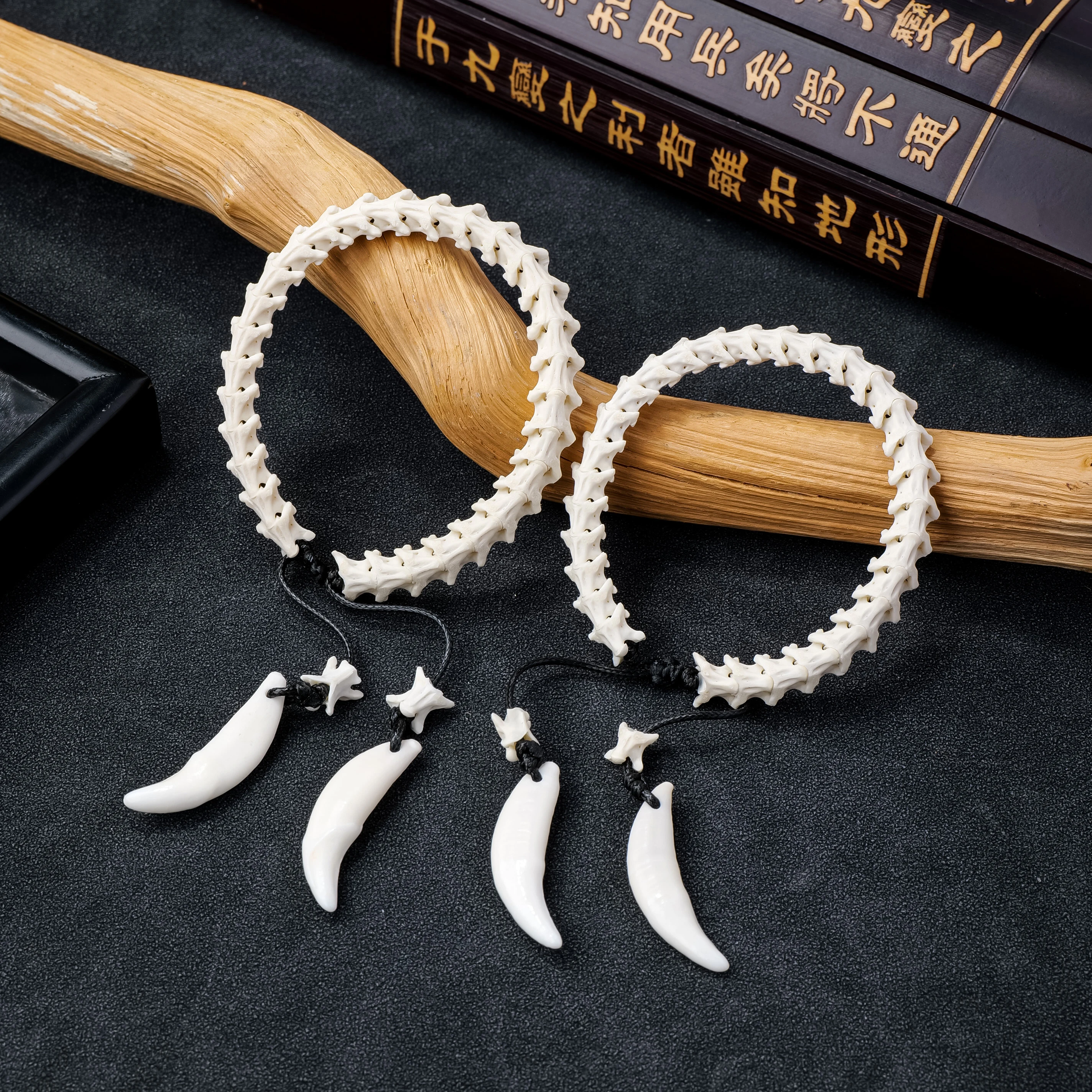 1 pc Natural Strings Multi-turn Handmade Playing Buddha Beads Bracelet Real Bone Men's and Women's Jewelry Holiday Gift