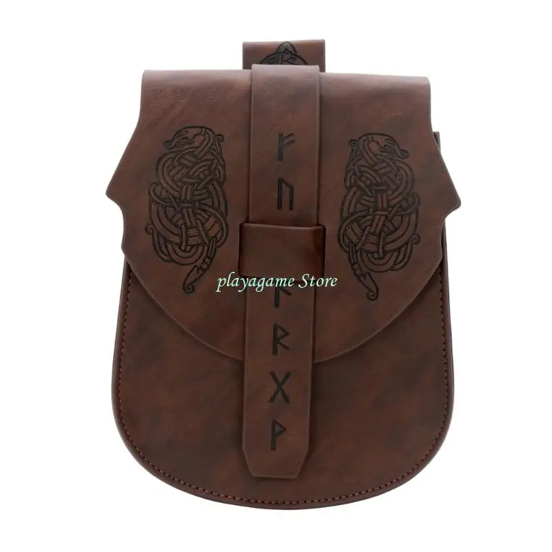 

Y88A исторический аксессуар для ролевых игр, кошелек-органайзер из искусственной кожи, аксессуар для костюма, ключи, монеты,