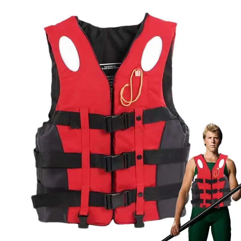 

Swim Vest For Adult Adjustable Life Vest Aid Adults Safety Strap Buoyancy Jacket Float Jacket Life Saving Vest For Boating