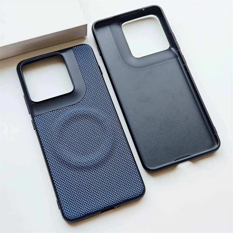 Etui do Motorola Signature Moto Edge 70 Pro Edge70 Ultra 5G Magnetyczne Kompatybilne z MagSafe Nylonowe Tkane Matowe Skórzane Przyjazne dla Skóry Pokrowce — zdjęcie produktu 6