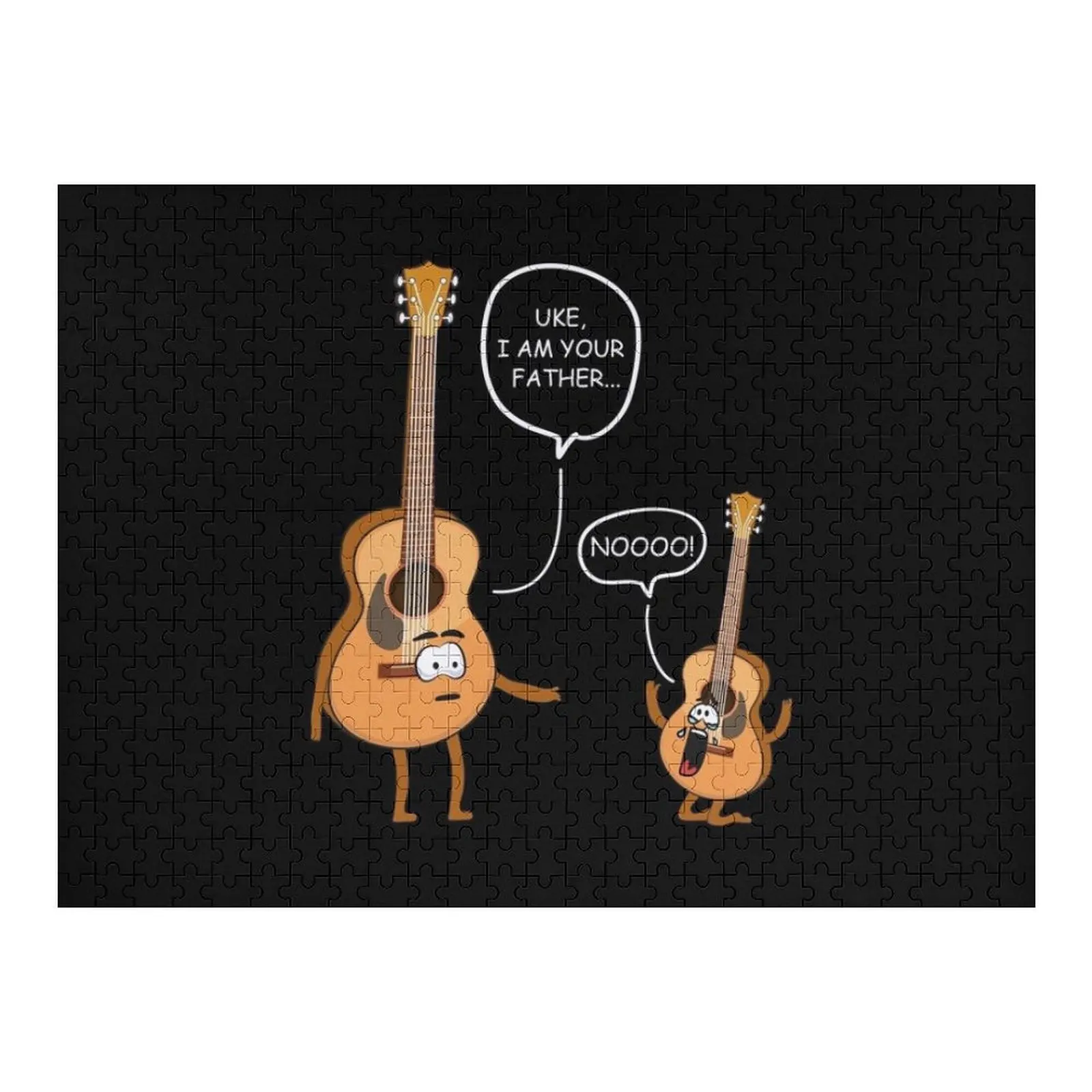 

Funny Guitar, Ukelele, Uke I Am Your Father Jigsaw Puzzle Custom Name Wood Photo Personalized Gifts Custom Wood Puzzle