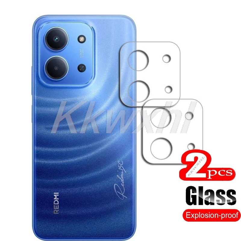 2PCS 9H 3D Kamera Objektiv Film Für Xiaomi Poco C85 XiaomiPocoC85 PocoC85 Redmi 15C 4G 5G gehärtetem Glas Zurück Schutz Abdeckung
