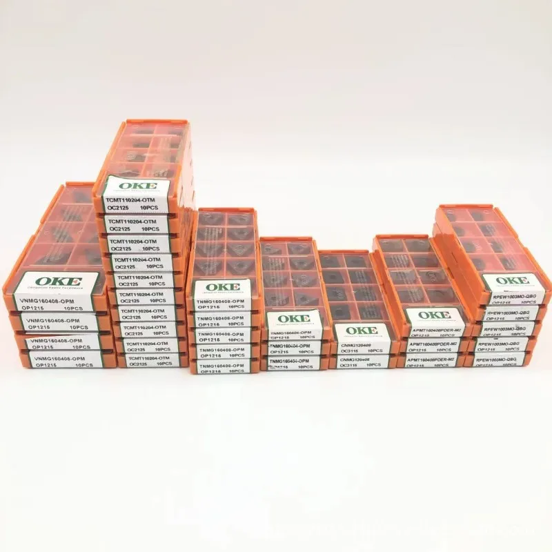 OKE Carbide Turning Inserts TNMG VNMG WNMG CNMG CCMT TCMT for CNC Milling and Lathe Machining