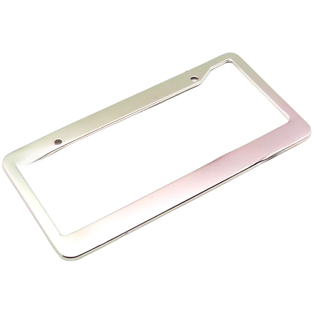 For American Car Models Aluminum Alloy License Plate Frame Vehicle License Display Compatible Car License Frame