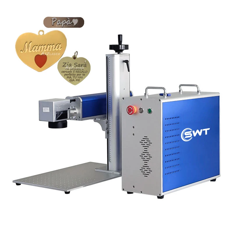 Fiber Laser Marking Machine For Jewelry Metal Portable Desktop Model 10W 20W 30W 50W 100W