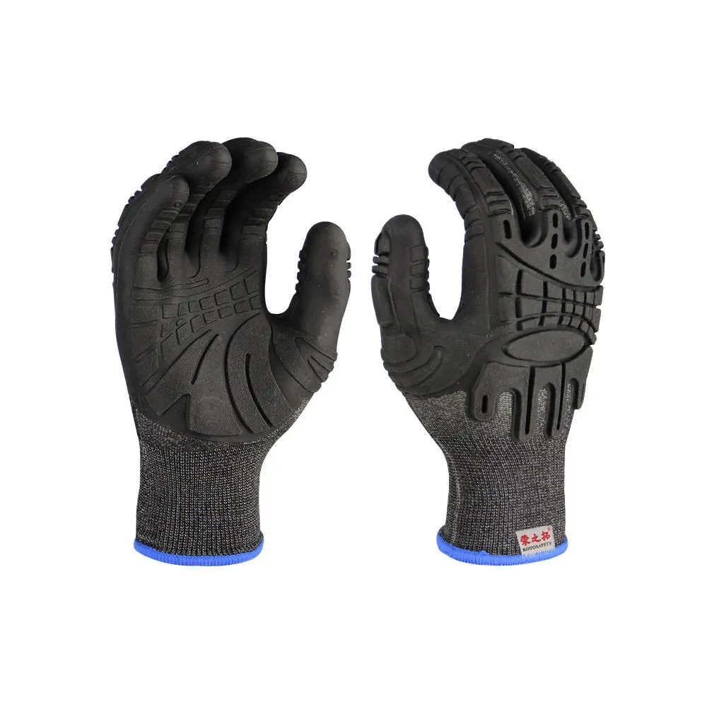 TPE 330 Mechanical Gloves back of hand Anti-smash palm non-slip Strong grip application widely rescue damping protective gloves