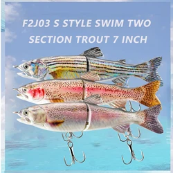 Sinking Wobbler Lure Two Segment Crank Artificial Hard Bait Trout Ocean Saltwater Plastic Lifelike Lure Fishing Glide Bait