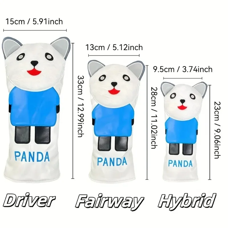 Защитный чехол для гольфа Panda, аксессуары для гольфа, изготовлен из прочных материалов, обеспечивает лучшую защиту вашего клюшки для гольфа