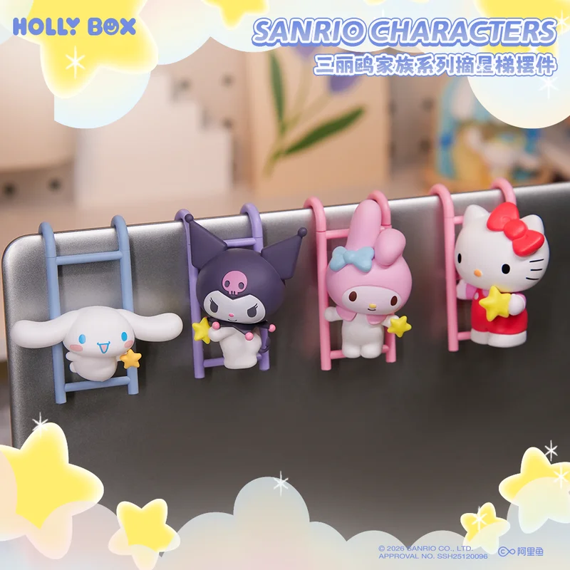 

Оригинальные фигурки Sanrio Characters Star Ladder: Hello Kitty, My Melody, Kuromi, Cinnamoroll. Милый декор для рабочего стола, креативный подарок.