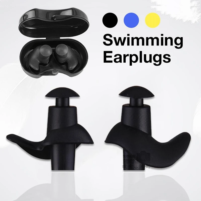 5Pair Swimming Earplugs Waterproof Silicone Ear Plugs Diving Sport Plugs For Water Surf Showering Bathing