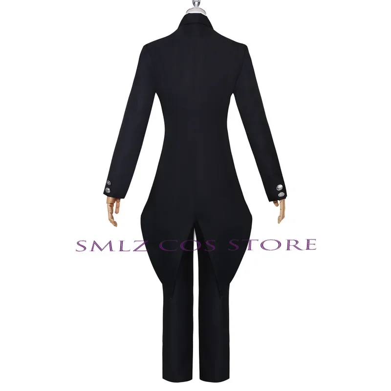 2025 Nowy kostium Cosplay Anime Black Butler Ciel Phantomhive School Uniform Hat Wig Party Outfits Animation Prop for Men RQR67
