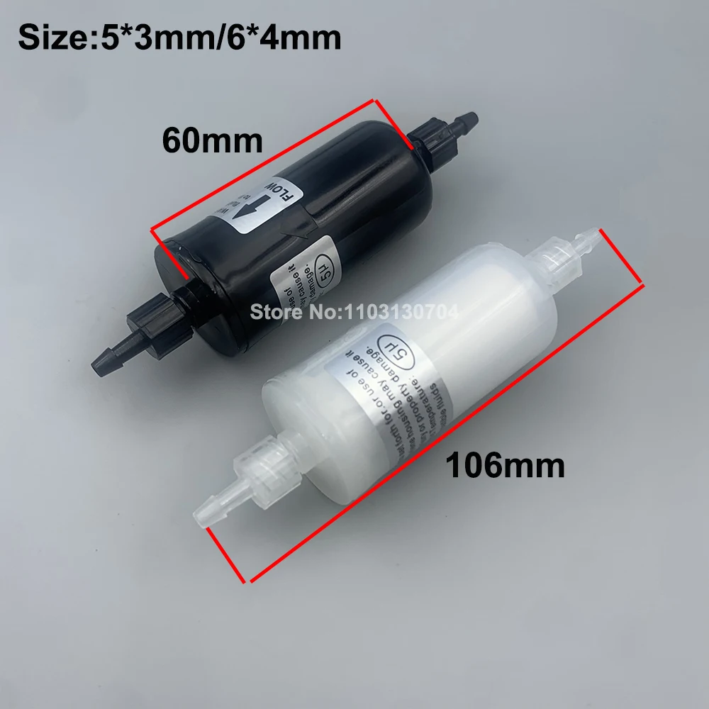 10PCS Capsule Ink Filter 60mm Long Solvent UV Printer Myjet Allwin Crystaljet Witcolor Gongzheng Jhf Vista Xaar Ricoh Printhead