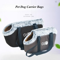 Winter Warm Pet Dog Carrier Bag Portable Outdoor Hiking Travel Cozy Soft Puppy Cat Dog Backpack Foldable Single Shoulder Handbag