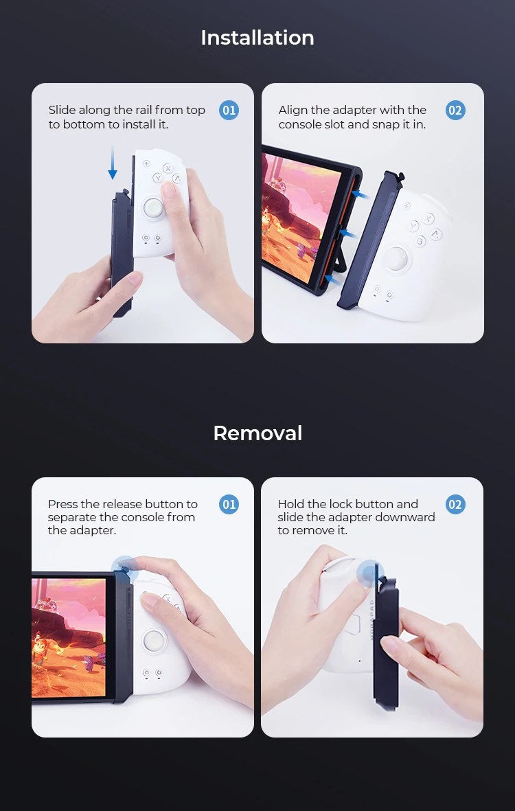 MOBAPAD C70 محول مغناطيسي قوي لنينتندو سويتش 1 JoyCon لوحدة تحكم M6 S/HD Gamepad S1 S/HD على وحدة تحكم الألعاب 2