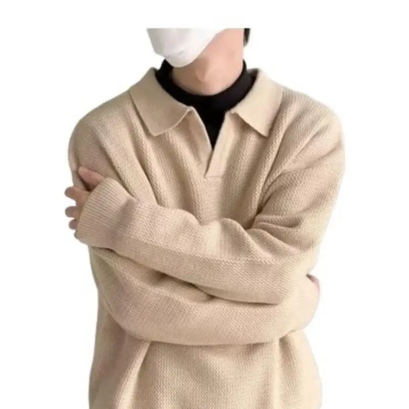 

Мужской вязаный свитер Thiened Coolmax Fiber Ciwalk с воротником Nine Sve, трикотаж с эмблемой бренда, Новое поступление