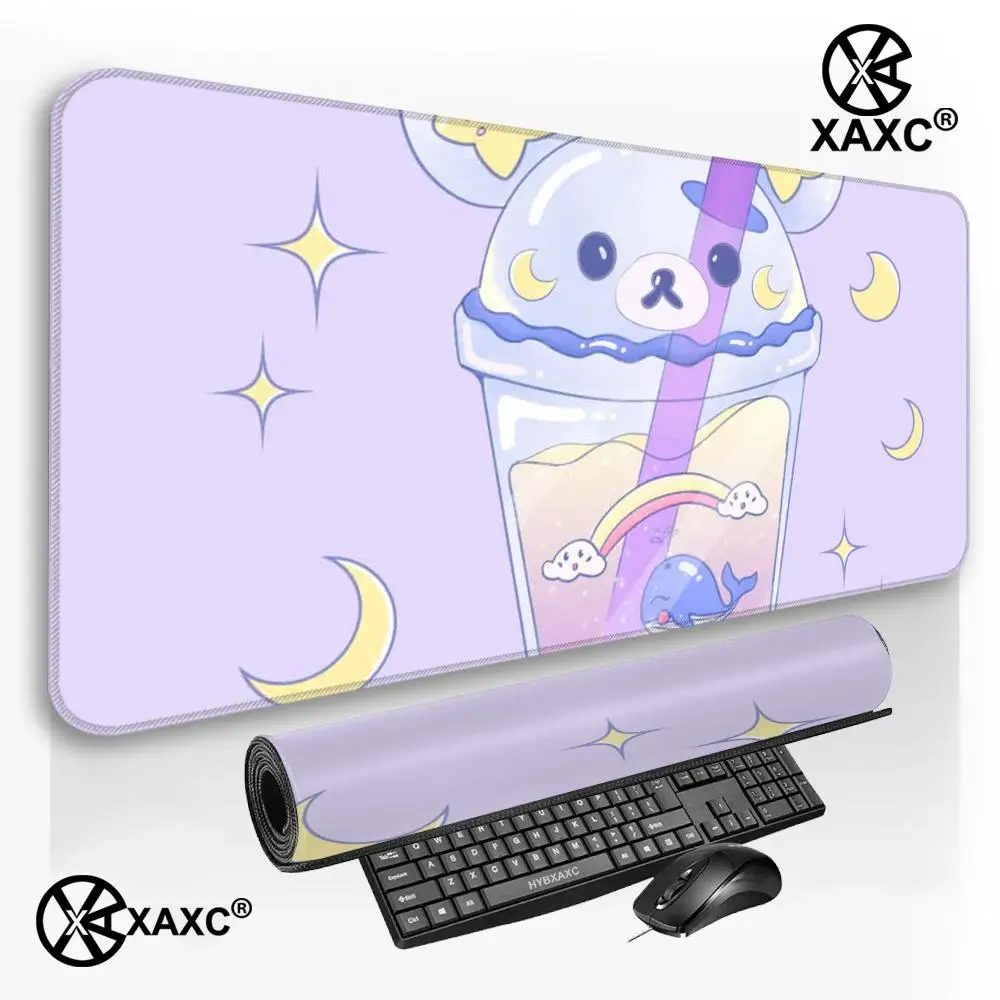 

Milktea-alfombrilla de ratón grande Kawaii para ordenador, alfombrilla de ratón para Gaming, teclado, alfombrillas de escritorio