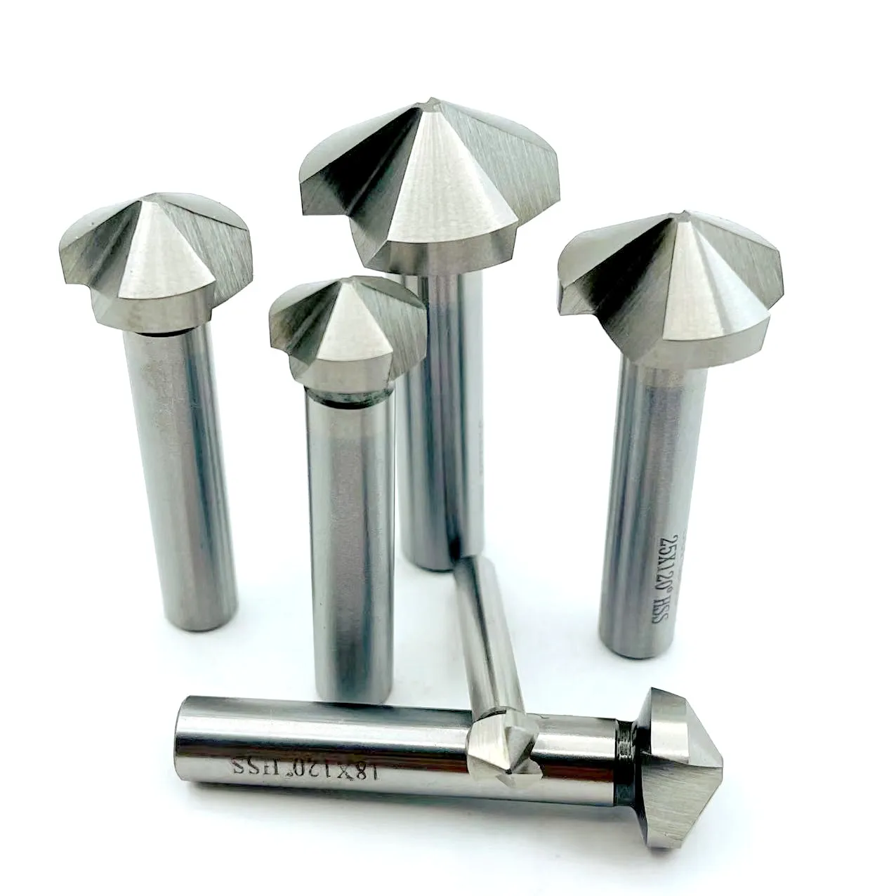 

1PCS 3 Flute 120 degree HSS Countersink chamfering too Wood Steel Chamfer Cutter Power Tool 4.5 to 60mm Chamfer tool