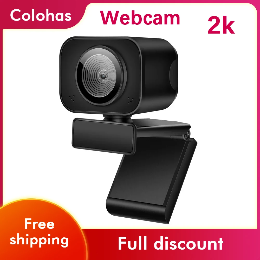 Webcam 2K Autofocus With Microphone Mini Web Camera Autofocus USB Web Cam For PC Computer Mac Laptop Desktop YouTube Webcamera